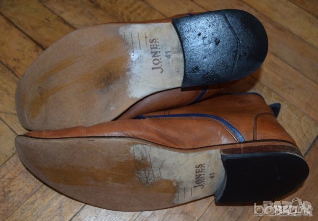 Jones BootMaker мъжки кожени обувки кафеви естествена кожа , снимка 5 - Ежедневни обувки - 23449250