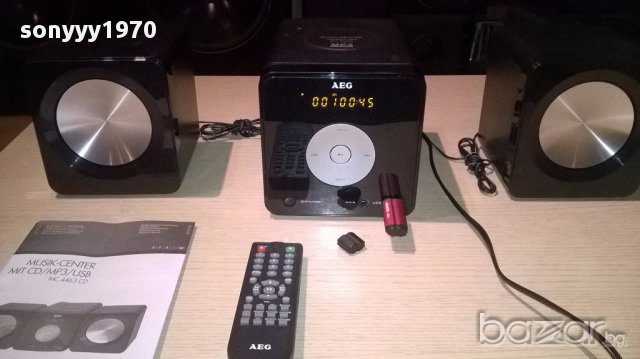 Aeg mc4463-usb/cd/tuner/aux/ampl+2 колони-внос швеицария, снимка 9 - Ресийвъри, усилватели, смесителни пултове - 13278039
