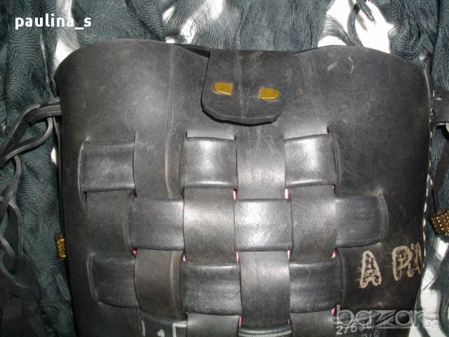 Дизайнерска чанта " A PM" Patrick Michael accessories от автомобилна гума, снимка 2 - Чанти - 14498473