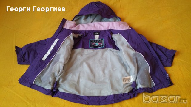 Спортно яке за момиче H&M/ Ейч енд Ем, 100% оригинал с прекрасен виолетов цвят, снимка 3 - Детски якета и елеци - 17070638