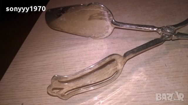 e.r.zink silverplated-made in italy-27см-внос швеицария, снимка 3 - Колекции - 22465787