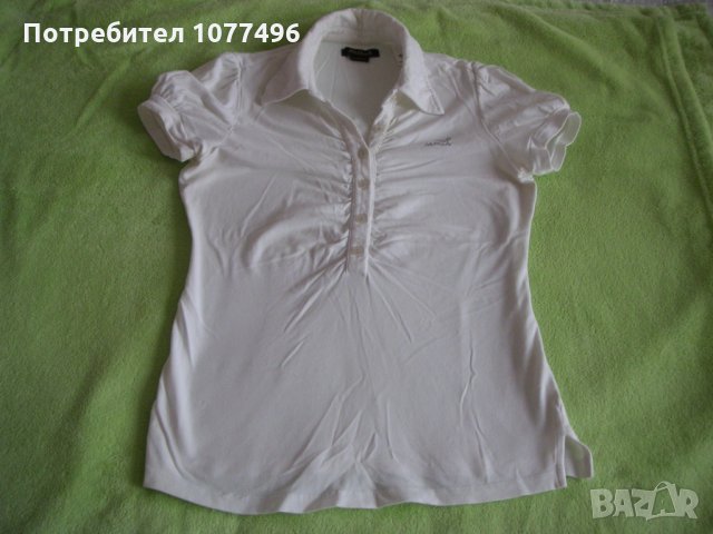 Памучна дамска риза с къс ръкав марка Killah Бяла Блуза с Дълъг ръкав, снимка 2 - Ризи - 25451291
