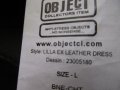 ЕСТЕСТВЕНА КОЖА на OBJECT - дамска кожена рокля, снимка 3