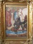 гоблен Коне на водопой,картина пано, снимка 1 - Гоблени - 16955924