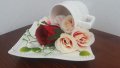 Декоративна чаша на изобилието с течащи цветя, снимка 2