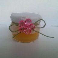 Подарък за гостите - Бурканче мед в розово, снимка 14 - Сватбени аксесоари - 10235708