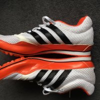 ADIDAS Techstar Allround 2 Track Spikes Shoes White Orange Black , снимка 1 - Маратонки - 25887535