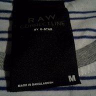 Нова тениска G-Star RAW Blue Cl Angeles Stripe Tee, оригинал., снимка 3 - Тениски - 14531577