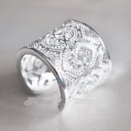 страхотен пръстен,идея за подарък за всеки повод или без,сребро, снимка 2 - Пръстени - 6881128