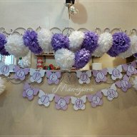 Украса за дома за посрещане на новородено в лилаво, снимка 7 - Декорация за дома - 16475466