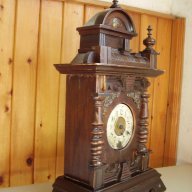 Красив старинен настолен часовник-Юнгханс с латерна, снимка 5 - Антикварни и старинни предмети - 15495664