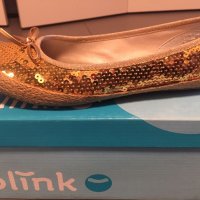 Обувки Blink тип балеринки със златни пайети, снимка 1 - Дамски ежедневни обувки - 19005973