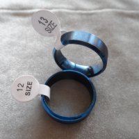 син стоманен пръстен, снимка 5 - Пръстени - 18699007
