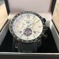 Продавам Bvlgari Модел Tourbillon Bleck and White мъжки стилен часовник, снимка 3 - Мъжки - 22775859