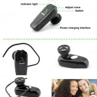 Безжична Bluetooth блутут слушалка слушалка Handsfree хендсфрее за телефон за iPhone Samsung, снимка 3 - Слушалки, hands-free - 21366116