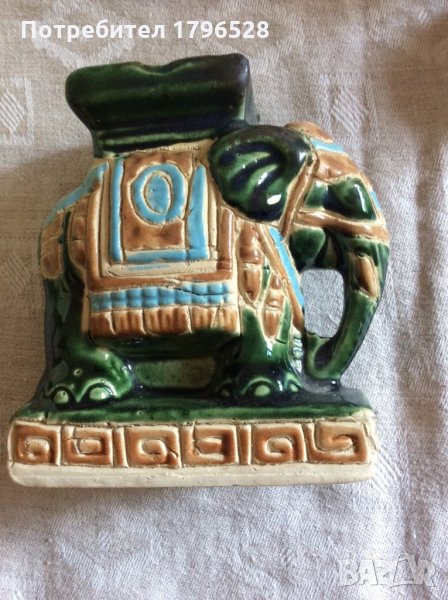 Керамично слонче-вазичка, снимка 1