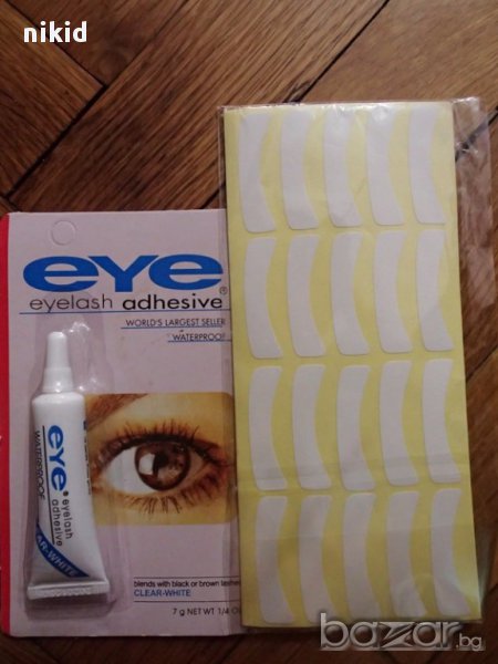 лепенки подложни ленти подложна лента пач за мигли и лепило за изкуствени, снимка 1