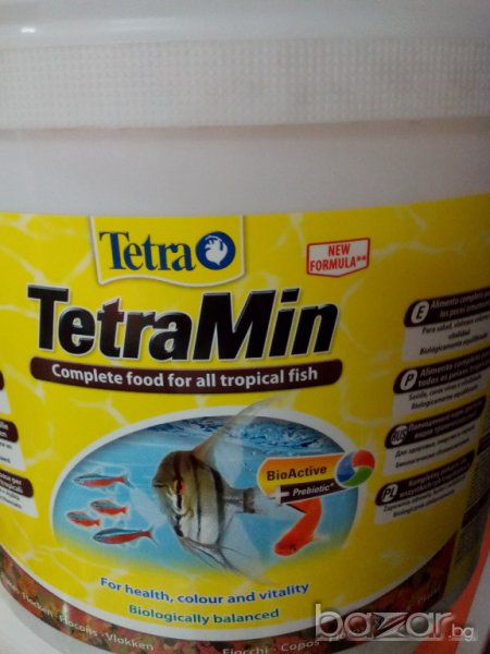 тетра мин-основна храна на люспи за всички видове декоративни рибки, снимка 1