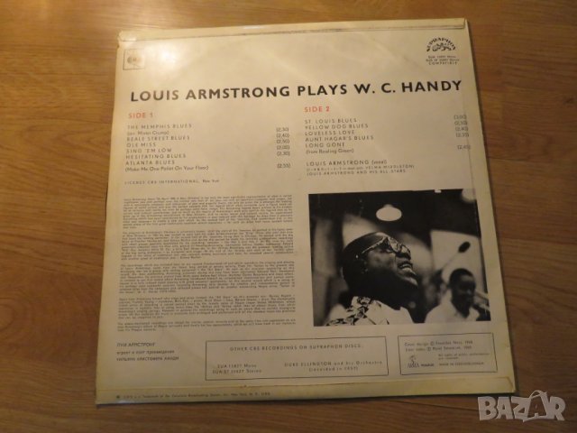 Грамофонна плоча Луис Армстронг, Louis Armstrong  playes W.C.Hardy  - издание 70те години 