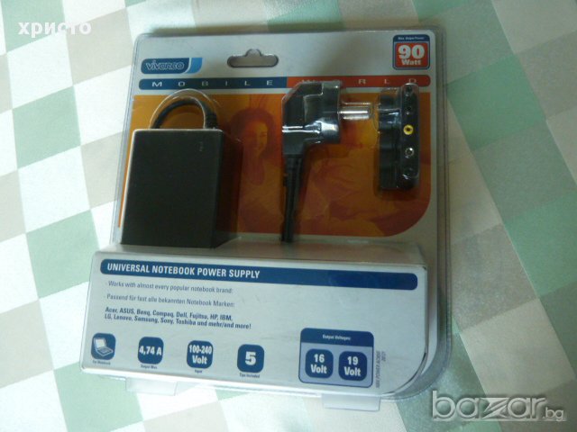 Универсално захранване VIVANCO за лаптопи ново
