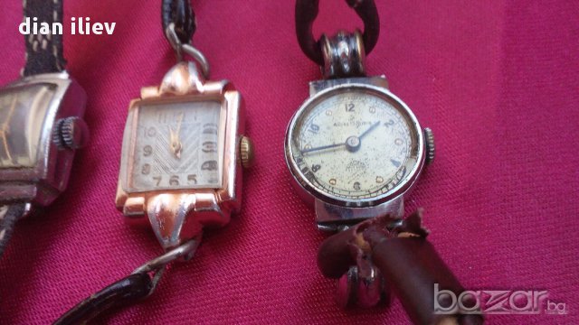 Стари дамски механични работещи-, снимка 4 - Антикварни и старинни предмети - 13856505