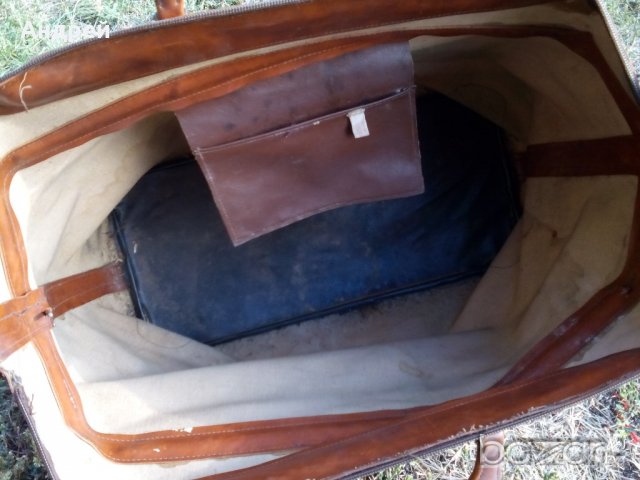 Кожен сак,чанта, снимка 7 - Антикварни и старинни предмети - 19443143