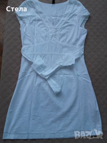 VERO MODA Бяла рокля, снимка 1 - Рокли - 25142237