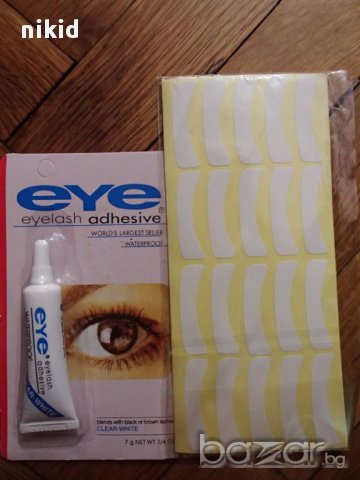 лепенки подложни ленти подложна лента пач за мигли и лепило за изкуствени