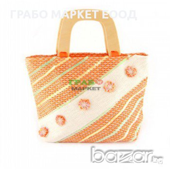 Плетена лятна чанта - 26х33см, снимка 1 - Чанти - 15898008
