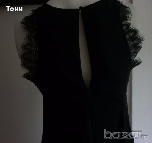 Стилна черна рокля h&m , снимка 7 - Рокли - 18565515