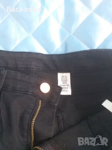 Черни дънки за 12-13 год. Р.158 см. , снимка 3 - Детски панталони и дънки - 25077828