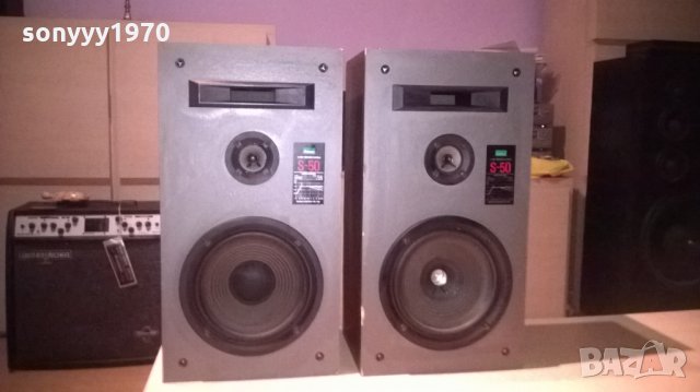 sansui s-50 2бр тонколони-51х27х20см-внос швеицария, снимка 3 - Тонколони - 24230729