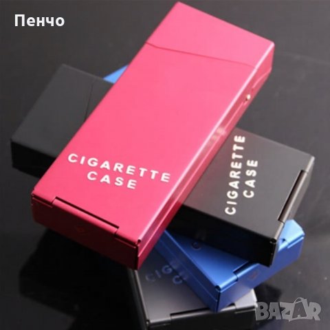 Алуминиева кутия за дамски цигари табакера слим тънка дълга Case slim за тънки табакери украса супер, снимка 10 - Табакери - 25965908
