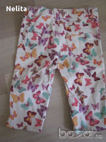 Намалени - 7/8-ми панталонки Х&М от органичен памук - размер 2-3 год - 98-104 , снимка 3 - Детски панталони и дънки - 10703345