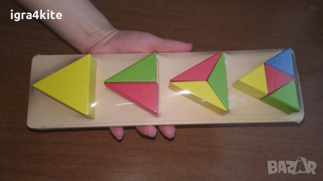 НОВО! Големи Дървени геометрични фигури в 3 плоскости, снимка 5 - Образователни игри - 25003202