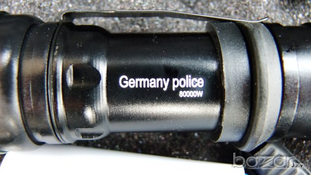 Фенер Germany police 80000w / 4200mah / - 13,5см, снимка 4 - Къмпинг осветление - 6945968