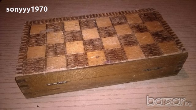 стар шах 17х17см-дървен, снимка 15 - Колекции - 19547537
