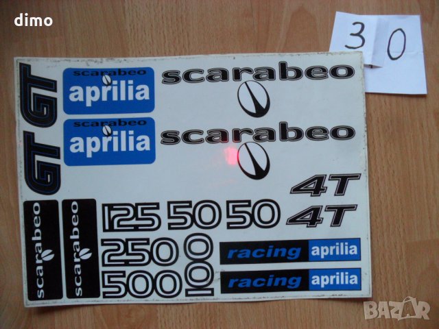 Лепенки стикери за мотоциклет,мотопед, скутер Априлия, снимка 1