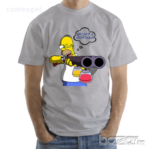 NEW! HOMER ХОУМЪР SIMPSON DONUT мъжка тениска! Поръчай модел с твоя снимка!, снимка 9 - Тениски - 12587393