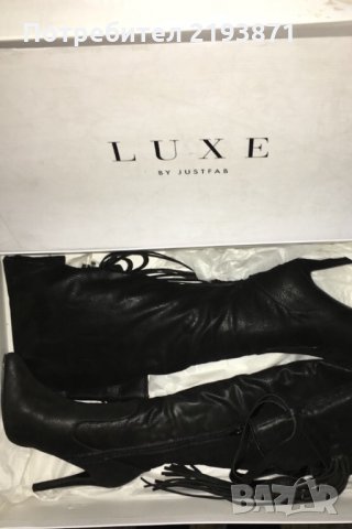 Чизми ботуши над коляното JustFab номер 37, снимка 4 - Дамски ботуши - 24324771