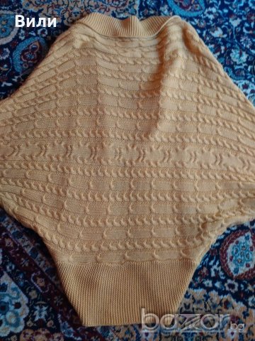 Дълга жилетка в цвят горчица, снимка 3 - Жилетки - 19551864