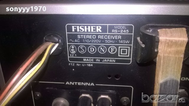 Fisher rs-245 receiver-made in japan-внос швеицария, снимка 12 - Ресийвъри, усилватели, смесителни пултове - 16893250