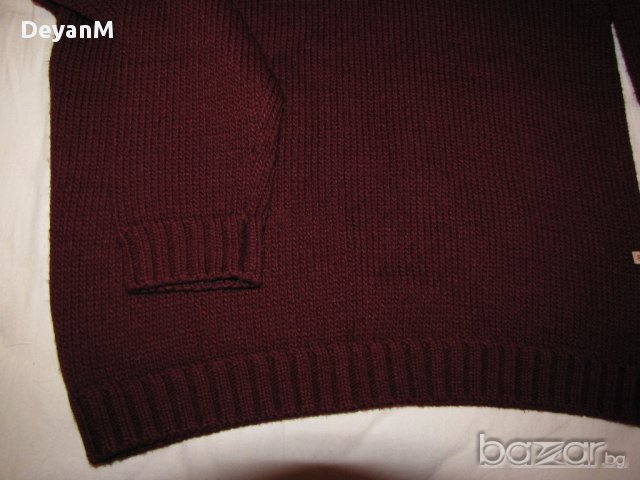 Плетен пуловер с яка , снимка 2 - Пуловери - 12906343
