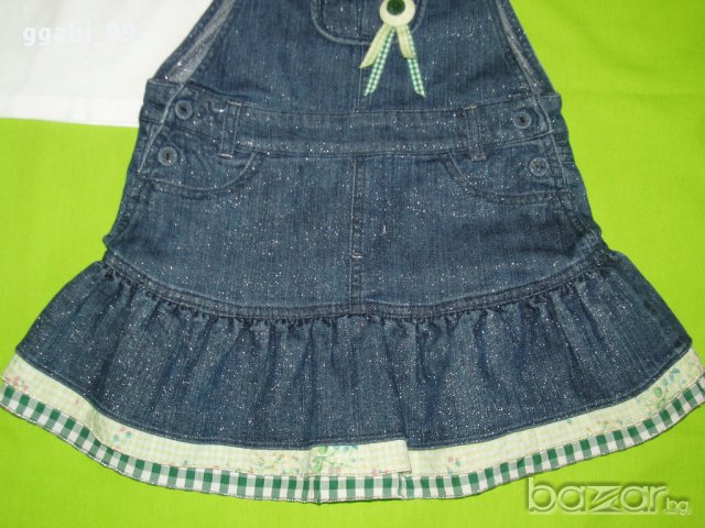 Дънков сукман CANADA House и блузка+подарък, снимка 2 - Детски Блузи и туники - 10692081