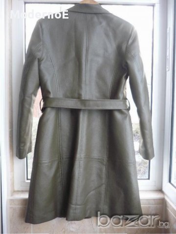 М-Л Страхотно палто - манто - с голяма яка от изкуствен косъм, снимка 5 - Палта, манта - 13492924