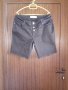 черни летни панталонки с външно закопчаване, снимка 1 - Къси панталони и бермуди - 25766614