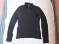 EMPORIO ARMANI черна тънка блуза., снимка 1 - Блузи - 21690345