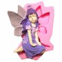 силиконова форма молд фея ангел на колене украса декор торта фондан шоколад и др, снимка 1 - Форми - 15762119