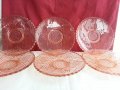   стъклени чинии цветно розово стъкло , снимка 3