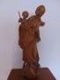 Голяма религиозна дървена статуя, снимка 2